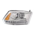 thumbnail image 5 of KarParts360 For Ram 1500 Classic 2019 2020 2021 2022 Headlight Driver & Passenger Side | Pair | CAPA | HID | Clear Lens | Projector Type Chrome Bezel | CH2502290C, CH2503290C | 68324941AB, 68324940AB, 5 of 6