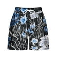 thumbnail image 5 of QATAINLAV Womens 5 Inch Summer Bermuda Shorts Trendy Hawaiian Tropical Print Pajama Shorts Casual Drawstring Lounge Short Pants with Pockets Multicolor S Birthday Gifts, 5 of 6
