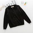 thumbnail image 4 of SYNPOS 1-7T Baby Girls Cotton Cardigan Long Sleeve Kid Button Sweater Girl Cardigans Uniform Sweater, 4 of 8