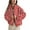 Red, variant on PUWEI Women's Sherpa Checkered Fleece Jacket Long Sleeve Coat Warm Zip Up Plaid Outwear with Pocket