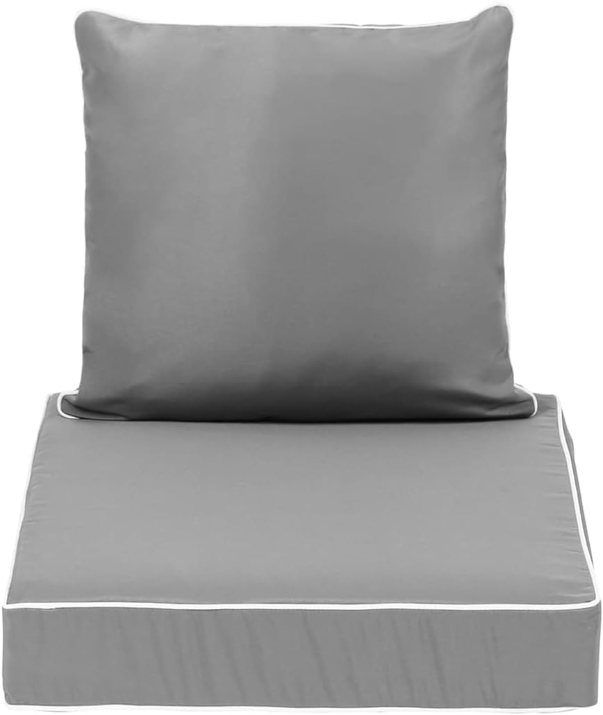 Outdoor Deep Seat Cushions Set,24" X 24" Wicker Chair Cushions for