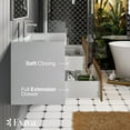 thumbnail image 5 of Eviva Vienna 36 in. Oak White Wall Mount Bathroom Vanity with White Integrated Acrylic Sink, 5 of 7