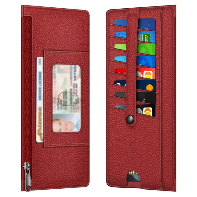 Funda para tarjetas Wallet FINTIE Slim con bloqueo RFID