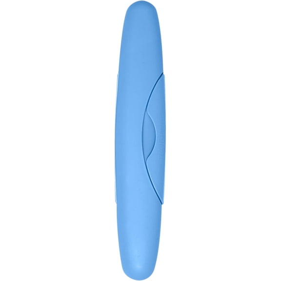 RADIUS Toothbrush Travel Case for Standard Brush, BPA-Free Recycled Plastic, 8.25H - 1.38W - 1.75L in - Light Blue