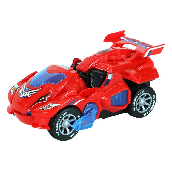 BESTSKY Transform Car Toy,Toys for 5 Year Old Boy,4 Year Old Boy Birthday Gift,Red