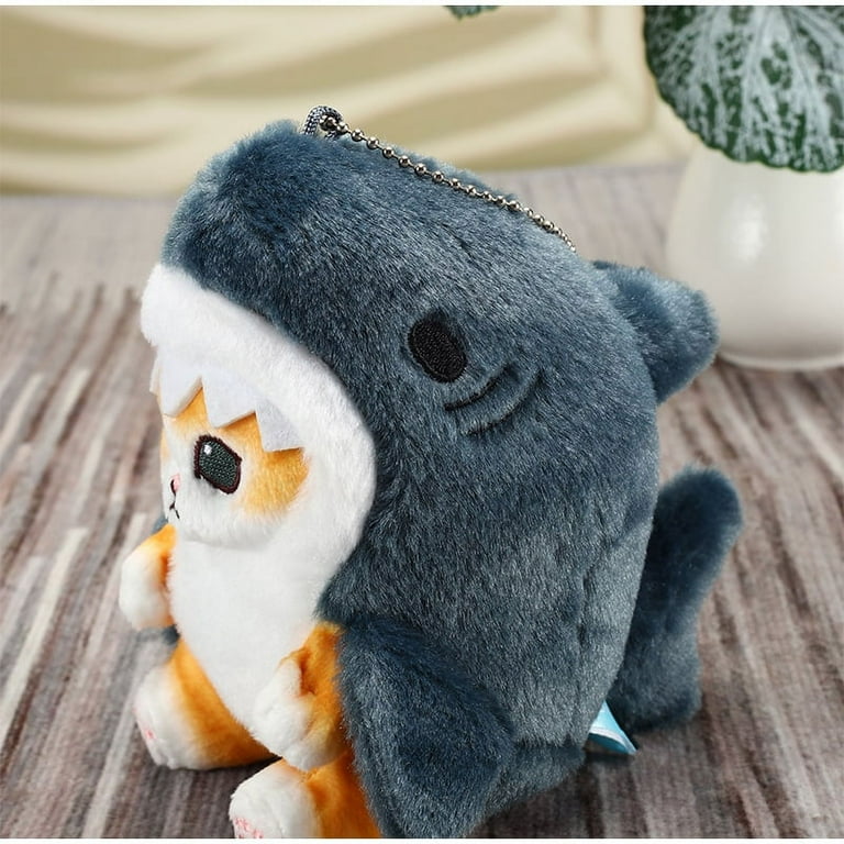 Cute Shark Cat Fried Shrimp Cat Plush Doll Pendant Dolls Beautiful