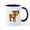 White/Navy Inside, variant on CafePress - MOOSE Mugs - 11 oz Ceramic Mug - Novelty Coffee Tea Cup