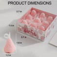 thumbnail image 2 of Aiteng 9Pcs Strawberry Candle Set, Soy Wax Aromatherapy Candle, Room Decor Cute Strawberries Shaped Scented Candles Decorative, Pink, 2 of 8