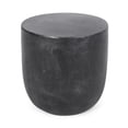 thumbnail image 3 of Lightweight Concrete Barrel Side Table for Indoor Outdoor Use, 15.5" Accent Table, 3 of 8