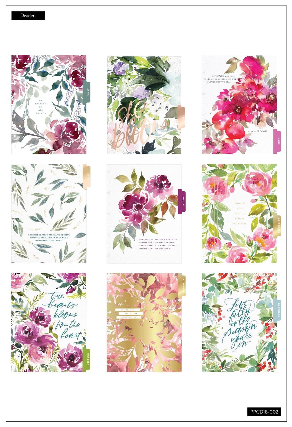 me & my BIG ideas The Happy Planner She Blooms Floral Classic Planner