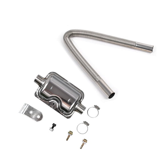 Flexible Exhaust Hose for Parking Heater, Stainless Steel Vent Pipe Kit for Generator, RV, and Vehicle Heating Systems
