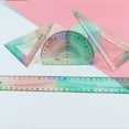 thumbnail image 4 of YIEMEEN 4Pcs Foldable Ruler with Triangles Ruler Protractor Straight Ruler, Plastic Ruler Set Flexible Ruler Soft Bendable Ruler, 4 of 12