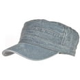 thumbnail image 2 of Cheers.US Cadet Cap Military Army Style Hat Baseball Cap Flat Top Washed Spring Summer Vintage Low-profile Cadet Hat, 2 of 8