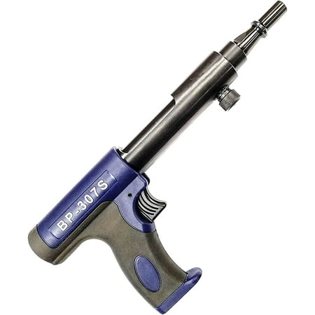

0.22 Cal Single Shot Powder Actuated Tool Steel Nailer Fasteners Fastening Tool Driving Pins Framing Nailing Attaching 2x4 Wood Studs Steel Plates Tracks to Concrete Pistol Nail Gun with Rubber Grip