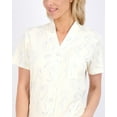 3 Pack Womens Short Sleeve Full ButtonDown Henley Nightshirt