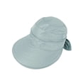 thumbnail image 2 of Deago Sun Hats for Women Outdoor UV Protection Wide Brim Sun Hat Foldable Summer Ponytail Cap Convertible Zip-Off Beach Hat Visor (Green), 2 of 9