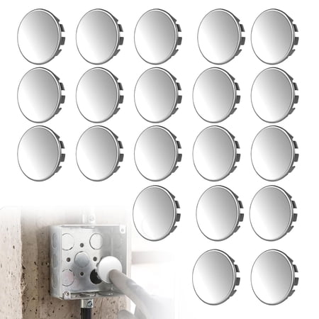20 Electrical Box Knockout Plugs,Stainless Steel Plugs,Electric Box Hole Plugs,Seal Knockout for Sealing Unused Electrical Box Sockets with Conduit Seal
