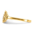 thumbnail image 4 of Solid 14k Yellow Gold Two Toned Filigree Ring Band Size 7, 4 of 6