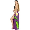 thumbnail image 5 of HAPPY BAY Women's Beachwear Summer Beach Wrap Bikini Wraps Sarong Swimwear Swim Cover up Skirt Bathing suit Swimsuit Pareo Coverups for Women One Size Purple, Floral, 5 of 5