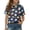 Blue #11, variant on Girls School Uniform Short Sleeve Henley Cute Cartoon Animal Print Polo Shirts Button Closure Causal Comfy T Shirts, 120