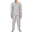 thumbnail image 3 of Naloa Lighthouse And Beacon Men’s Pajamas Set - Long Sleeve Button Down Sleep Shirt and Pajama Bottoms Sleepwear Set-X-Large, 3 of 7