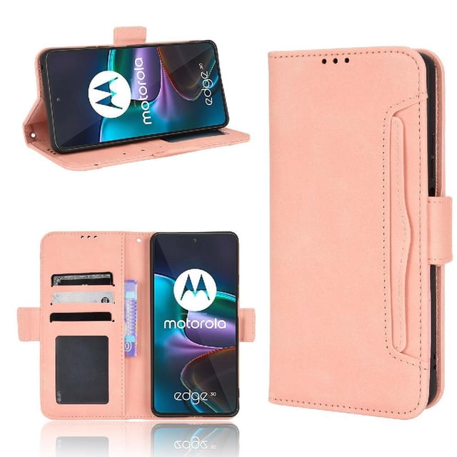 Funda Tipo Billetera GANGXUN para Motorola Edge 30 – Tapa Flip con Tarjetero