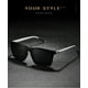 thumbnail image 2 of Gafas de sol polarizadas para hombres y mujeres, gafas de sol clásicas y elegantes, protección para hombres y mujeres, se ajustan perfectamente a la nariz y las orejas., 2 of 5