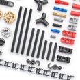 thumbnail image 2 of 116 pcs Technical Gears Axle Pin Connectors - Wheels Connectors Rack Gear Brick FK FK, 2 of 5