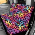thumbnail image 2 of CHAQLIN Colorful Leopard Print Durable Car Seat Covers for Car Interior Automotive, Washable Bench Seat Back Covers Protects Against Dirt Rear Bench Seat Cover, 2 of 7