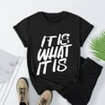 thumbnail image 4 of EGNMCR T-Shirts pour Femmes Printemps et Été Décontracté Quotidien Col Rond Manches Courtes Imprimé Graphique T-Shirt Manches Courtes Col Rond Haut/chemise, 4 of 7