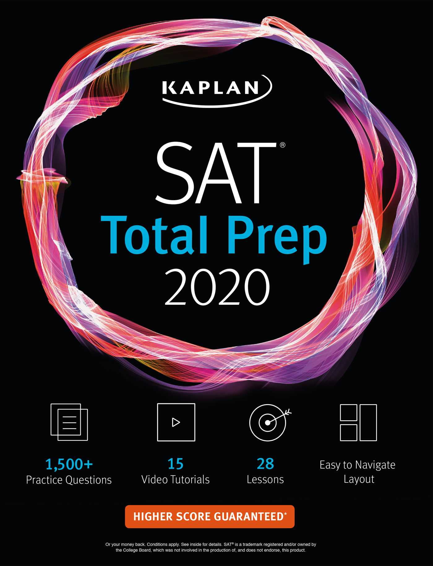 Kaplan Test Prep SAT Total Prep 2020 5 Practice Tests + Proven