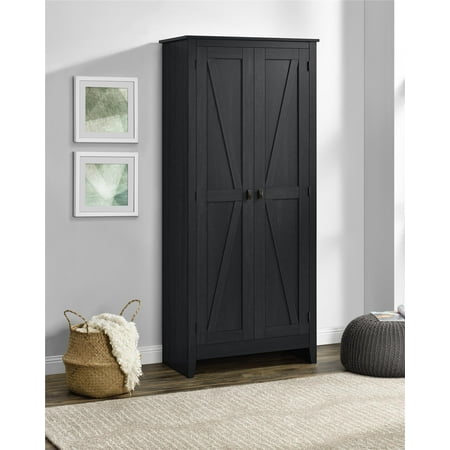 SystemBuild Farmington 31.5" Wide Storage Cabinet, Black ...