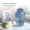 thumbnail image 6 of Eiffel Tower Urn For Man And Woman, Clouds Cremation Urn For Adult Woman, Keepsake Urns For Human Ashes For Male Set Of 4, Blue Urns For Human Ashes Adult Brother, 10&3 Inch, 6 of 7