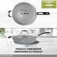 thumbnail image 4 of Starfrit The Rock Terra 12" Deep Fry Pan with Lid, Ceramic Non-Stick, Scratch Resistant, Oven & Dishwasher Safe, Gas Electric Ceramic Halogen Cookware, Healthy Cooking, 4 of 10