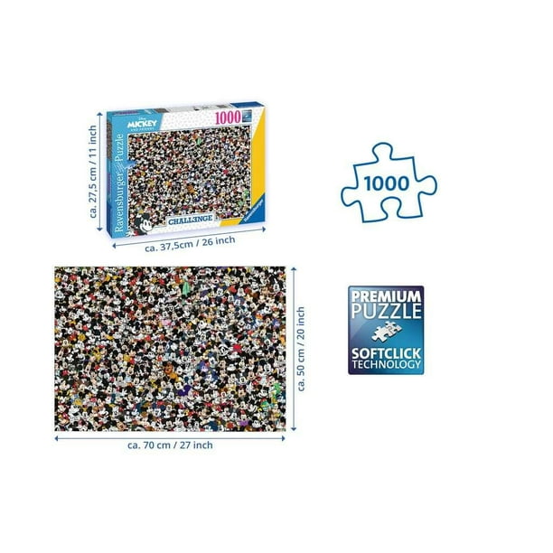 Rompecabezas Challenge Mickey 1000 Piezas Ravensburger