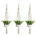 thumbnail image 1 of 3Pcs Flowerpot Hanging Net Hand Knitting String Bag Wall-mounted Decor for Home Garden Store Size Large, 1 of 7