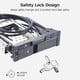 thumbnail image 5 of Caja de disco duro Estuche de disco duro interno de doble ranura de 5.25 pulgadas carcasa SATA HDD/SSD de 2.5 + 3.5 pulgadas diseño sin herramientas con 2 puertos USB 3.0 cerraduras de seguridad Eccomum  Caja de disco duro, 5 of 6
