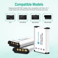 thumbnail image 2 of Paquete de 3 cargadores de batería FirstPower NP-BX1 para Sony ZV-1F, ZV-1, 2 of 8
