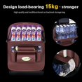 thumbnail image 5 of Car Seat Back Storage Organizer Bag Multifunction Small Table Storage Stowing Tidying Pocket Universal Leather Car Hanging Bag, 5 of 5