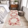 thumbnail image 4 of 2'x6' Rug Runners for Hallways Kitchen, Spring Flowers Non Slip Entryway Beside Floor Carpet Runner, Floral Wreaths Watercolor Countryside Washable Laundry Room Bedroom Throw Rugs Mat for Family Pet, 4 of 8