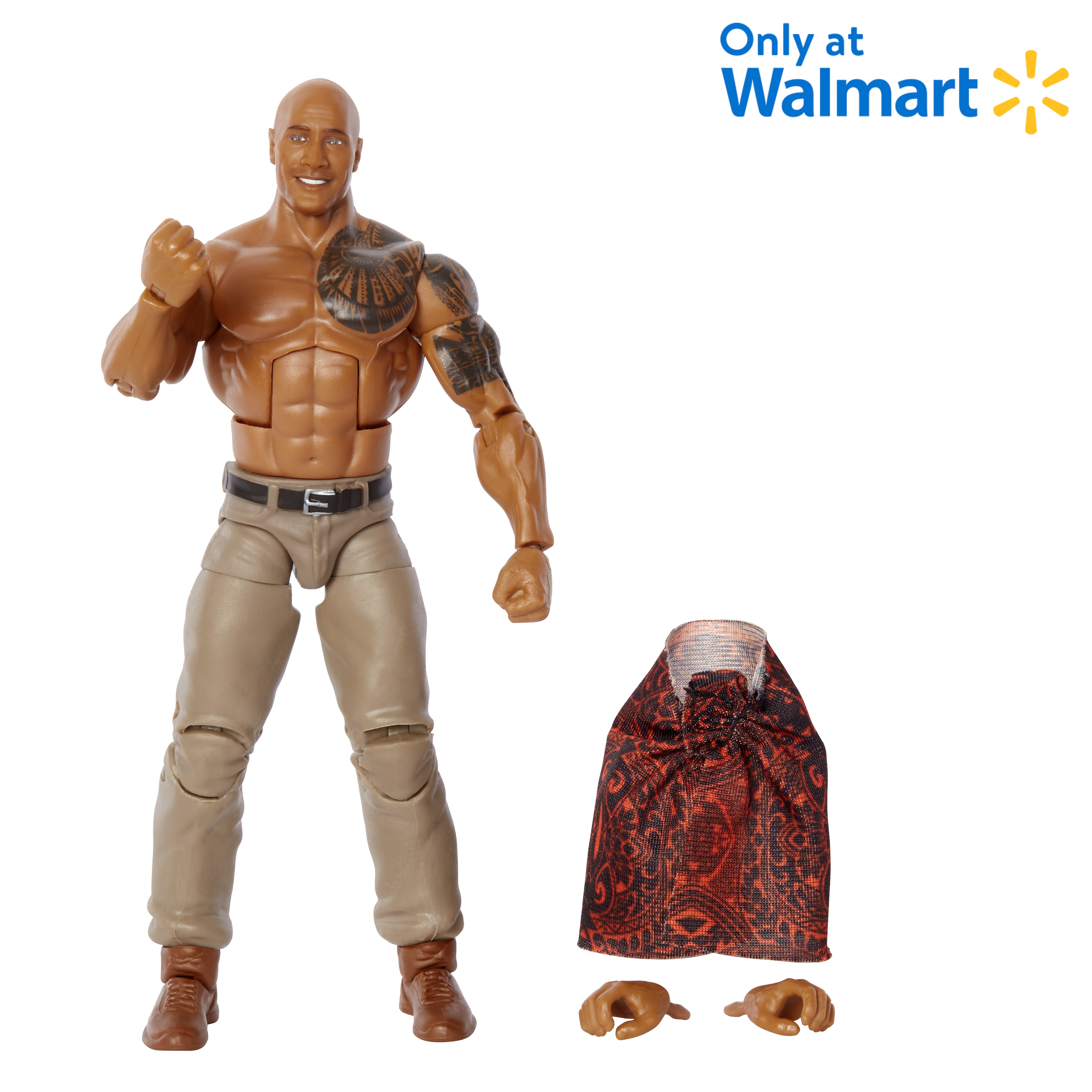 WWE Elite Ghostbusters THE ROCK Dwayne Johnson Action Figure Walmart Exclusive 