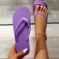 thumbnail image 7 of ZTTD Slippers for Women Casual Fashion Bohemian Beach Shoes Flip Flops Flat Shoes Thong Sandals Slippers Purple, 7 of 7