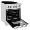 thumbnail image 3 of ZLINE 24" 2.8 cu. ft. Induction Range with a 3 Element Stove and Electric Oven in Stainless Steel (RAIND-24), 3 of 5