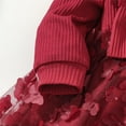thumbnail image 6 of CHEEREAM Toddler Girls 3D Flower Tulle Dresses Fall Long Sleeves Tutu Party Dress with Headband for Little Girl Birthday Wedding Guest Size 0-24 Months, 6 of 9