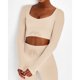 thumbnail image 3 of Conjunto deportivo NikouMX para mujer con cordón sin costuras, talla S M L, 3 of 7