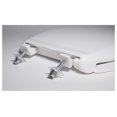 thumbnail image 4 of Gexandy Elongated Toilet Seat, Closed Front with Cover, Heavy Duty , Stainless Steel Hinges, Plastic, Made in the USA, 800STS-001, White, 4 of 8