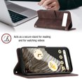 thumbnail image 4 of Compatible with Google Pixel 7A Classic Embossed PU Leather Case with Card Holder Shockproof Cover, 4 of 5