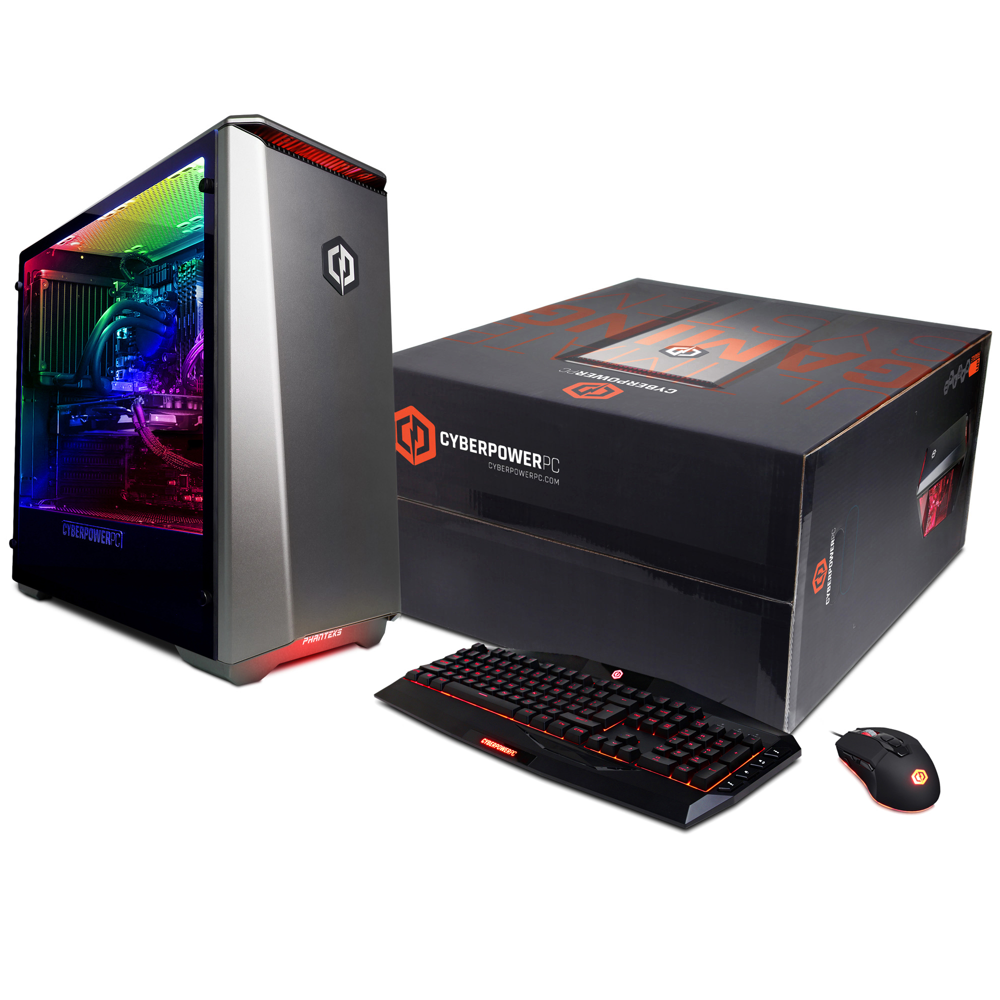 CyberPowerPC Gamer Panzer Liquid Cool Desktop Computer PVX4000LQ