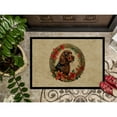 thumbnail image 6 of Caroline's Treasures DAC2362JMAT Field Spaniel Christmas Flowers Doormat Front Door Mat Indoor Outdoor Rugs for Entryway, Non Slip Washable Low Pile, 24H X 36W, 6 of 6
