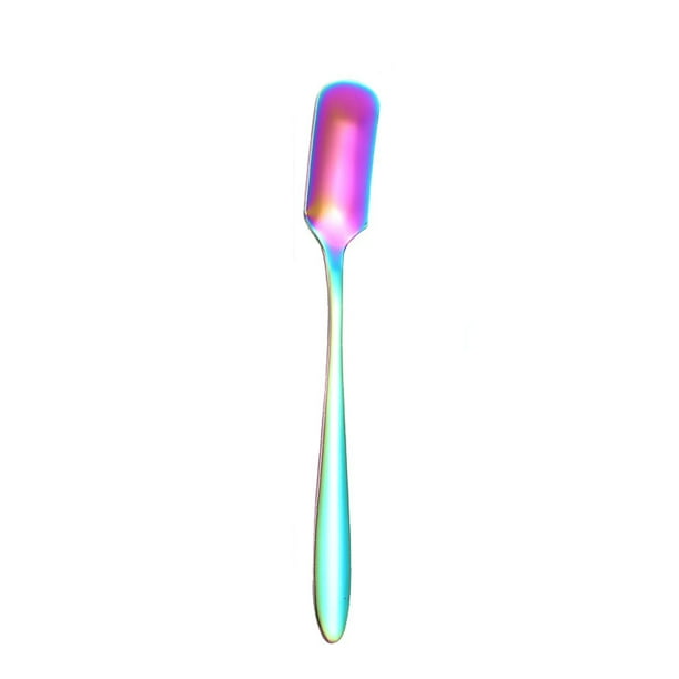 Cuchara de café de acero inoxidable | Pastel de helado de postre | Cuchara medidora de punta pequeña | Resistente a la oxidación Duradero | Cubiertos multiusos Easy Clean | Diseño robusto | 1 pieza